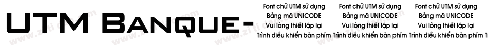 UTM Banque字体转换